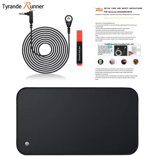 30X60CM Earthing Mat Grounding,Pad Grounding Mat for Desk for Improves Sleep,Enhanced Circulation,Reduces Inflammation & Pain